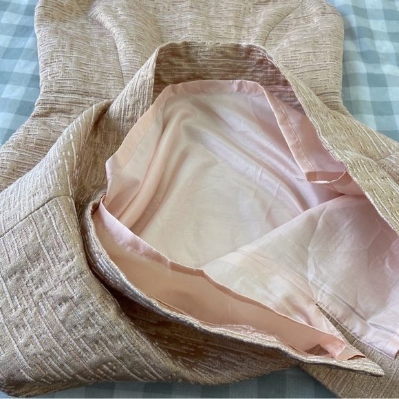 Kate spade dress powder pink gold bodycon luxury metallic contemporary barbie 2A - Picture 9 of 14